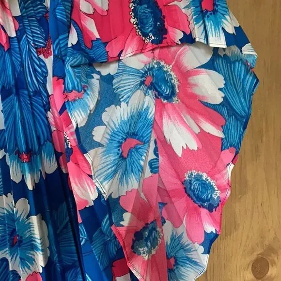 Unique Handmade Allover Pleated Blouse, S/M - Picture 3 of 5